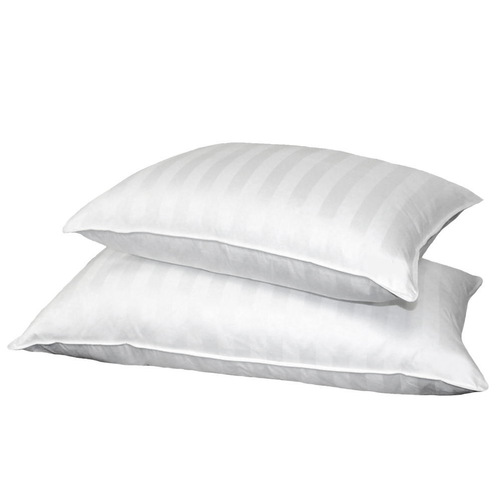 Fată de Pernă Satin alb Dungi + flap